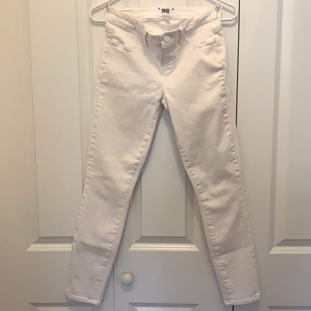Paige size 26 white skinny jean